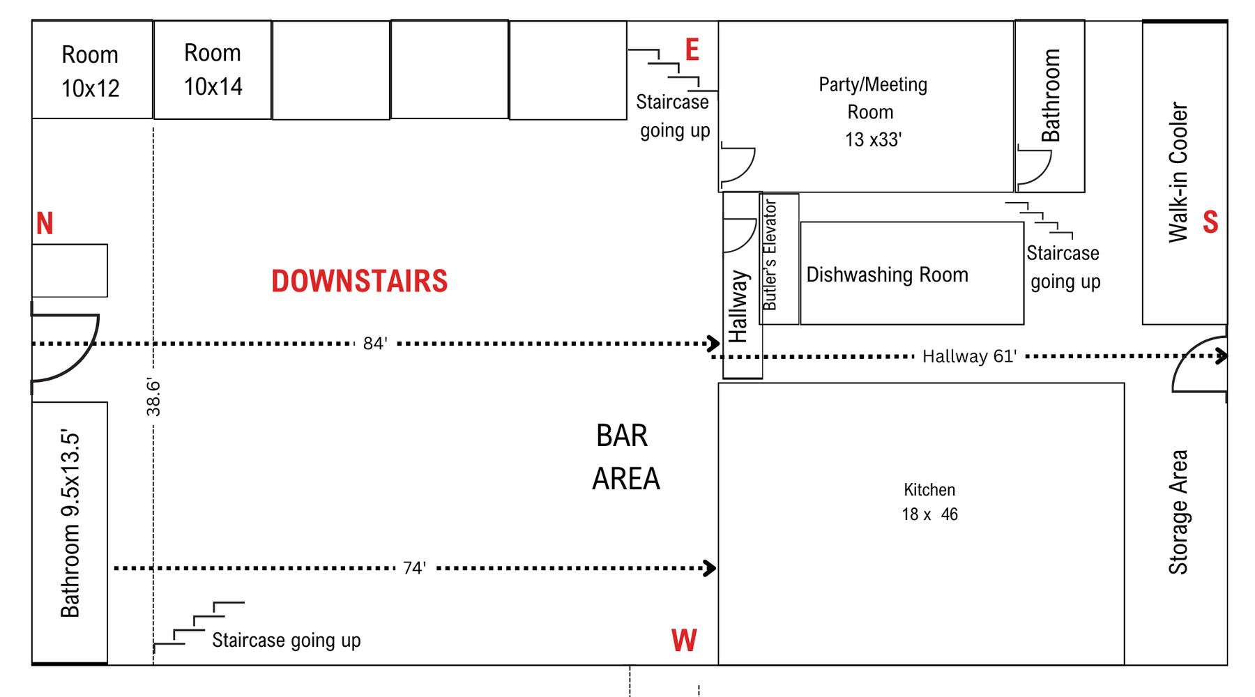 Conceptual main-level floor plan